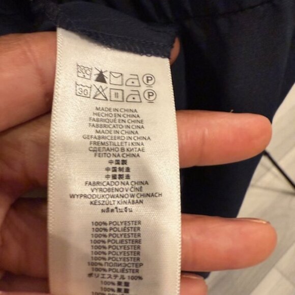 Michael Kors Navy Zip Front Blouse Jacket – Size XL - Picture 8 of 9